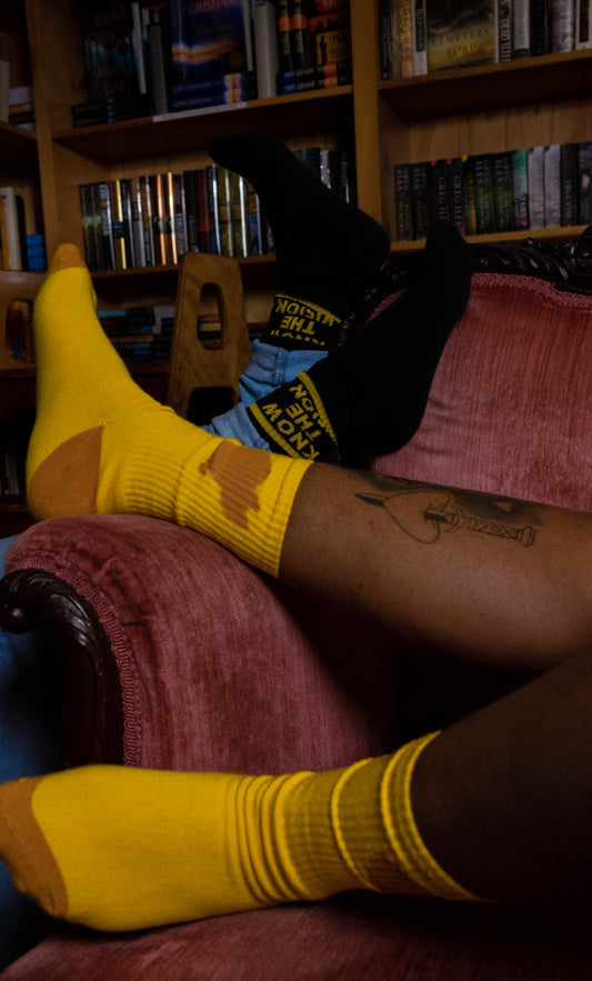 Flying Lemon Logo Socks