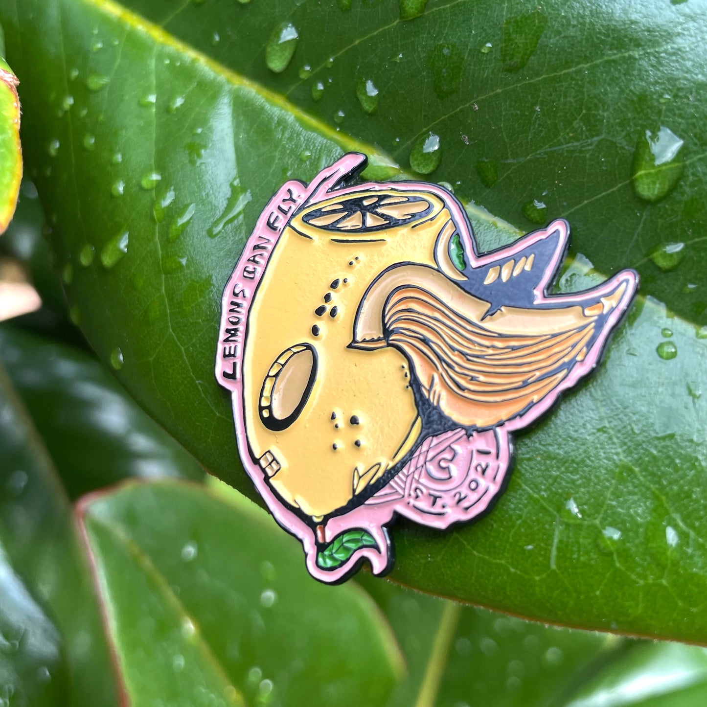 Lemons Can Fly Logo Pin